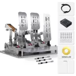 SimJack Pro Pedals Bundle (P3 Pedals + P3 Pro Plate + 3 Rods)